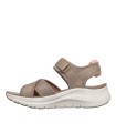 SANDALIAS CON VELCROS DE MUJER SKECHERS Arch Fit 2.0 Sandal - Feelin' Bright 164078 TAUPE