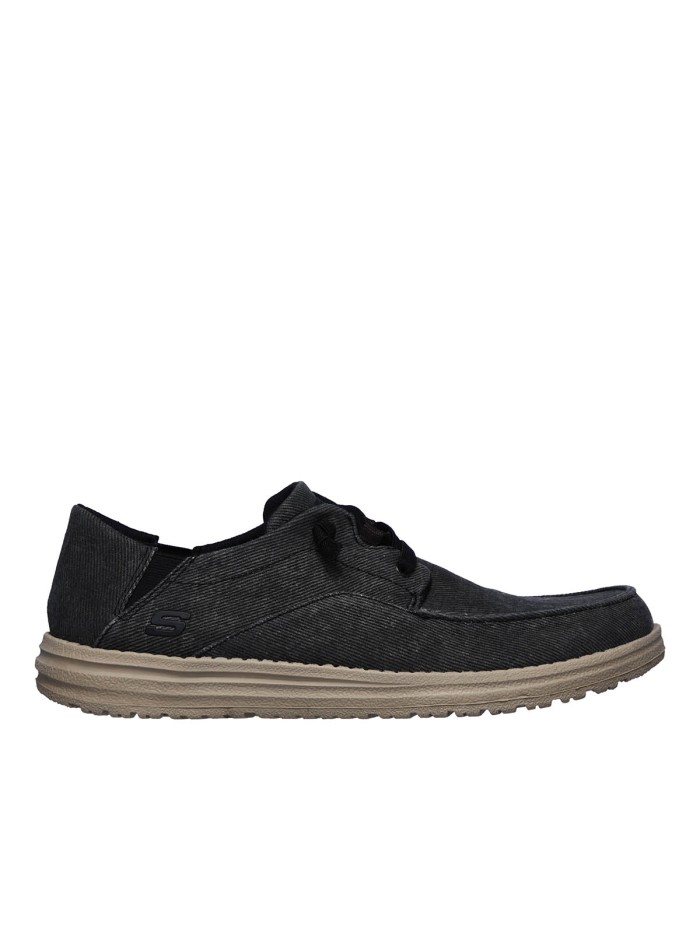 ZAPATO CASUAL CON CORDÓN ELÁSTICO DE HOMBRE SKECHERS Melson - Volgo 66384 NEGRO