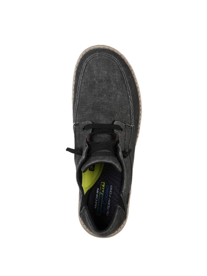 ZAPATO CASUAL CON CORDÓN ELÁSTICO DE HOMBRE SKECHERS Melson - Volgo 66384 NEGRO
