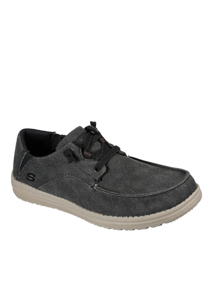 ZAPATO CASUAL CON CORDÓN ELÁSTICO DE HOMBRE SKECHERS Melson - Volgo 66384 NEGRO