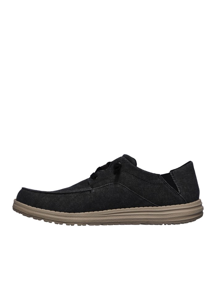 ZAPATO CASUAL CON CORDÓN ELÁSTICO DE HOMBRE SKECHERS Melson - Volgo 66384 NEGRO