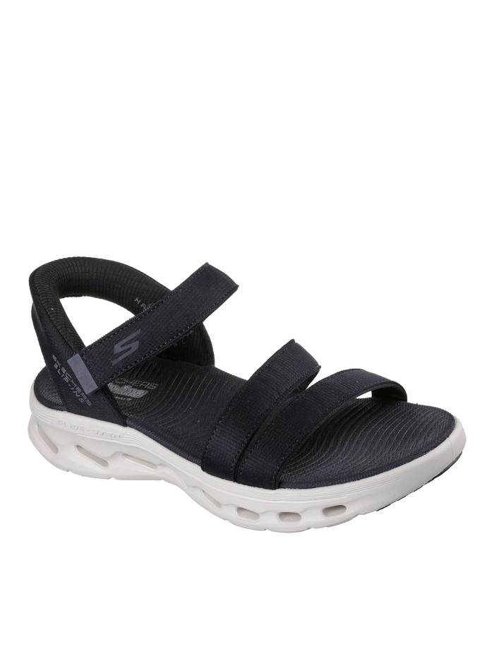 SANDALIAS NEGRAS CON VELCROS SKECHERS Slip-ins: GO WALK Glide-Step 2.0 Sandal - Ella 141269