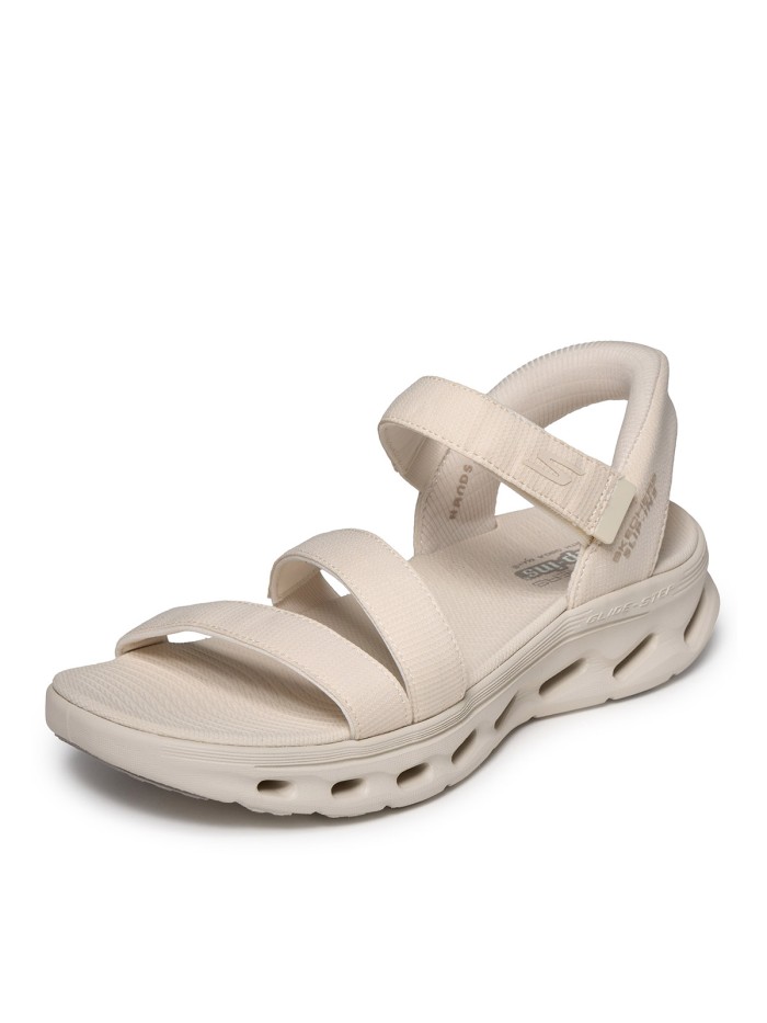 SANDALIAS BEIGE CON VELCROS SKECHERS Slip-ins: GO WALK Glide-Step 2.0 Sandal - Ella 141269