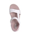 SANDALIAS CON VELCROS PARA MUJER Skechers Slip-ins: GO WALK Glide-Step 2.0 Sandal - Cozy Fit Jada 141276 BLANCO
