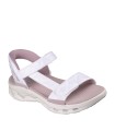 SANDALIAS CON VELCROS PARA MUJER Skechers Slip-ins: GO WALK Glide-Step 2.0 Sandal - Cozy Fit Jada 141276 BLANCO
