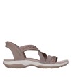 SANDALIAS CON ELÁSTICOS SKECHERS PARA MUJER Hands Free Slip-ins®: Reggae Slim - Summer Sparkle MARRÓN
