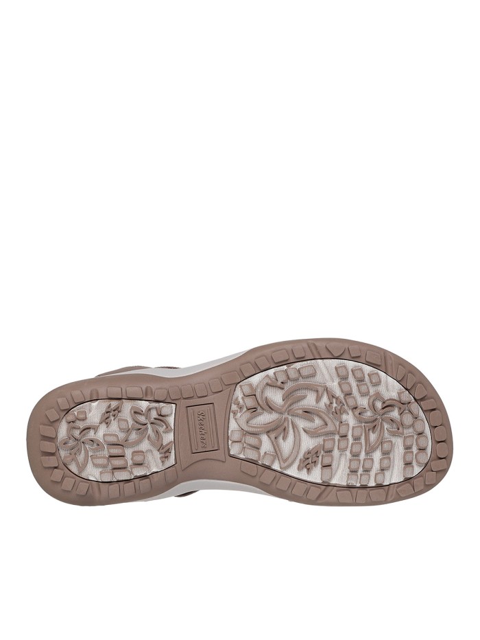 SANDALIAS CON ELÁSTICOS SKECHERS PARA MUJER Hands Free Slip-ins®: Reggae Slim - Summer Sparkle MARRÓN