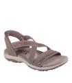 SANDALIAS CON ELÁSTICOS SKECHERS PARA MUJER Hands Free Slip-ins®: Reggae Slim - Summer Sparkle MARRÓN
