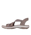 SANDALIAS CON ELÁSTICOS SKECHERS PARA MUJER Hands Free Slip-ins®: Reggae Slim - Summer Sparkle MARRÓN
