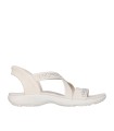 SANDALIAS CON ELÁSTICOS SKECHERS PARA MUJER Hands Free Slip-ins®: Reggae Slim - Summer Sparkle BLANCO