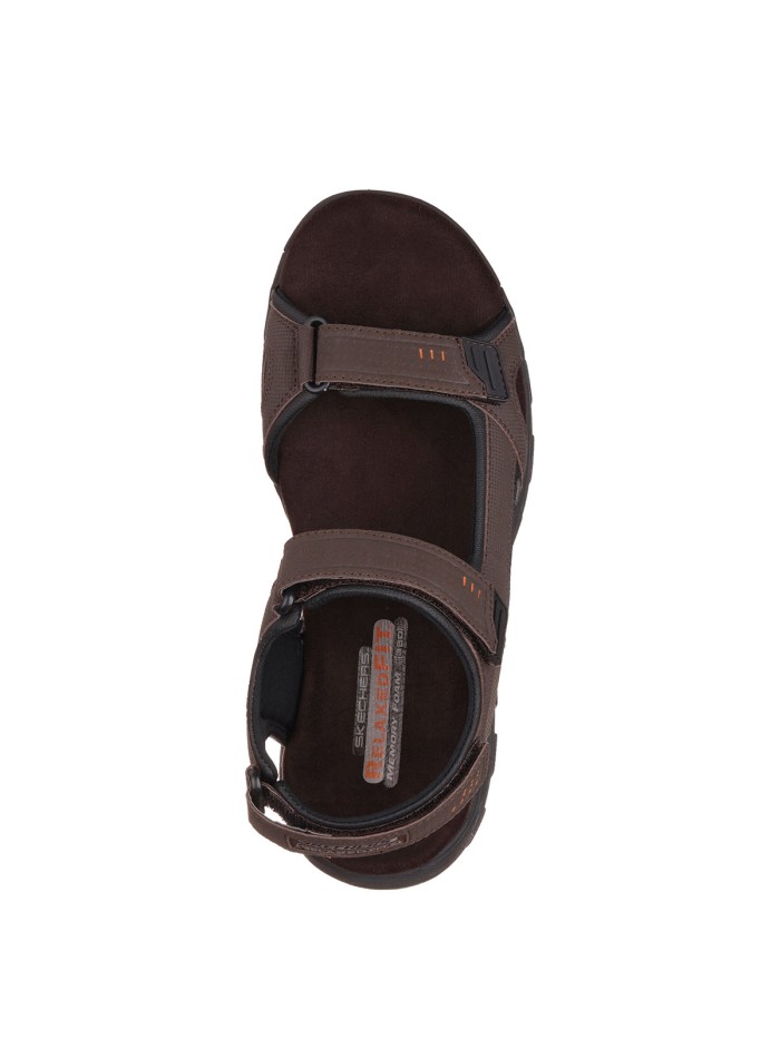 SANDALIA CON VELCROS PARA HOMBRE SKECHERS Garver-Louden 64487 MARRON