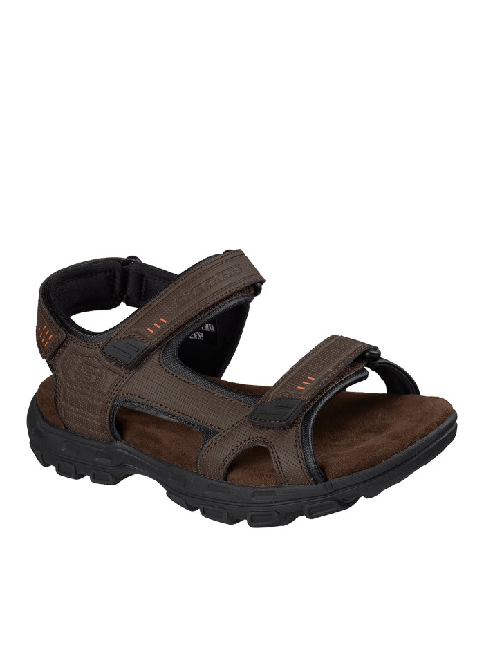 SANDALIA CON VELCROS PARA HOMBRE SKECHERS Garver-Louden 64487 MARRON