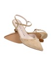 ZAPATO DESTALONADO CON TACON BAJO STEPHEN ALLEN LAUR-31 CAMEL