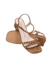 SANDALIAS DE MUJER STEPHEN ALLEN MAHA 40-2661L-3 EN ANTE CAMEL CON TACÓN