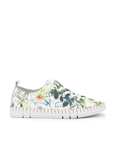 ZAPATILLAS DE CORDONES CON DISEÑO FLORAL PARA MUJER THE HAPPY MONK CRETA 014 VERDE