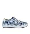 ZAPATILLAS CONFORT DE PIEL CON ESTAMPADO PARA MUJER THE HAPPY MONK MALLORCA 009 MARINO