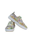 ZAPATILLAS FRESCAS DE PIEL CON ESTAMPADO FLORAL PARA MUJER THE HAPPY MONK MALLORCA 009 MULTICOLOR