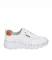 ZAPATILLAS CONFORT DE PIEL BLANCAS PARA MUJER THE HAPPY MONK CALPE-002