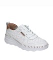 ZAPATILLAS CONFORT DE PIEL BLANCAS PARA MUJER THE HAPPY MONK CALPE-002