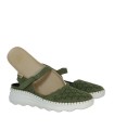 SANDALIAS DE MUJER CON CUÑA Y PLANTA DE GEL THE HAPPY MONK CALPE-009 OLIVA