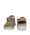 SANDALIAS DE CUÑA CON PLANTA DE GEL PARA MUJER THE HAPPY MONK CALPE-009 TAUPE