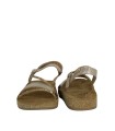 SANDALIAS DE TIRAS EN PIEL PARA MUJER THE HAPPY MONK FORMENTERA-009 ORO