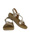 SANDALIAS DE TIRAS EN PIEL PARA MUJER THE HAPPY MONK FORMENTERA-009 ORO