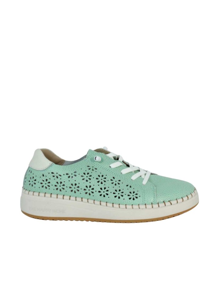 ZAPATILLAS CONFORT DE PIEL PARA MUJER THE HAPPY MONK ALCALA 003 VERDE