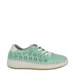 ZAPATILLAS CONFORT DE PIEL PARA MUJER THE HAPPY MONK ALCALA 003 VERDE
