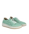 ZAPATILLAS CONFORT DE PIEL PARA MUJER THE HAPPY MONK ALCALA 003 VERDE