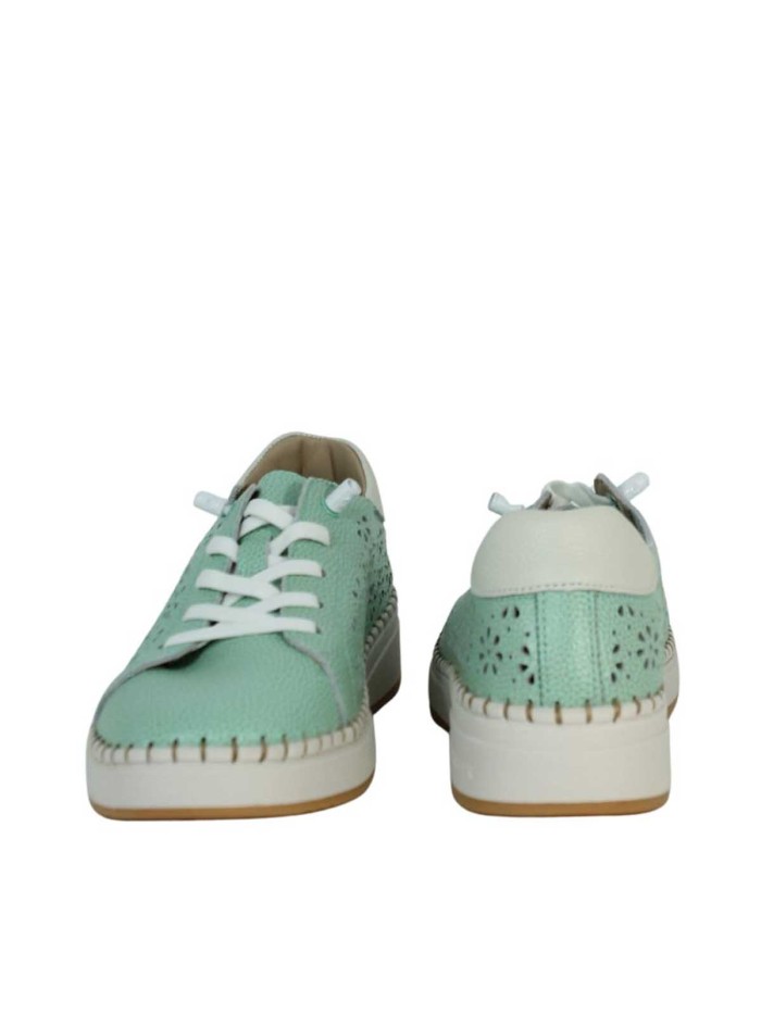 ZAPATILLAS CONFORT DE PIEL PARA MUJER THE HAPPY MONK ALCALA 003 VERDE