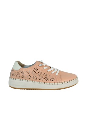 ZAPATILLAS CÓMODAS DE PIEL PARA MUJER THE HAPPY MONK ALCALA 003 NEW CORAL