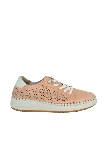 ZAPATILLAS CÓMODAS DE PIEL PARA MUJER THE HAPPY MONK ALCALA 003 NEW CORAL