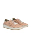 ZAPATILLAS CÓMODAS DE PIEL PARA MUJER THE HAPPY MONK ALCALA 003 NEW CORAL