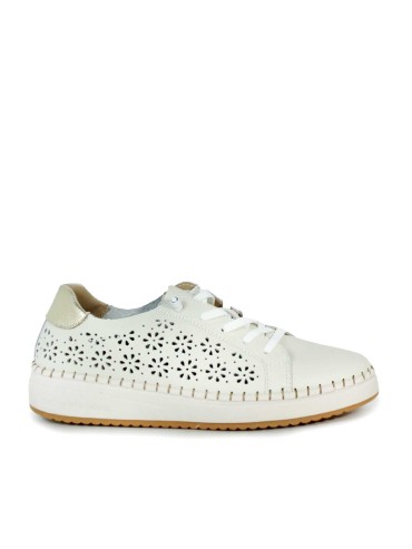 ZAPATILLAS COFORT DE PIEL PARA MUJER THE HAPPY MONK ALCALA 003 NEW HIELO