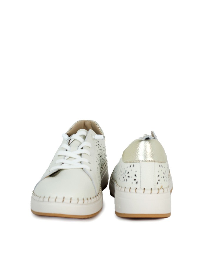 ZAPATILLAS COFORT DE PIEL PARA MUJER THE HAPPY MONK ALCALA 003 NEW HIELO