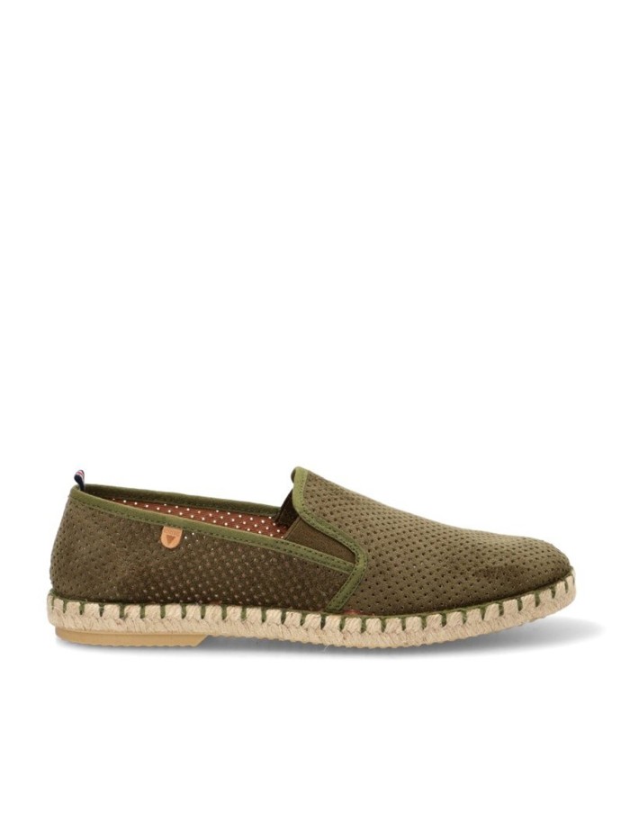 ALPARGATAS PARA CABALLERO MICROPERFORADAS VERBENAS TOM KAKI