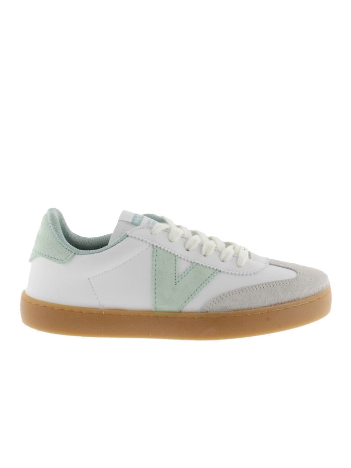 ZAPATILLAS PARA MUJER VICTORIA BERLÍN CICLISTA EFECTO PIEL/SERRAJE & COLOR MENTA