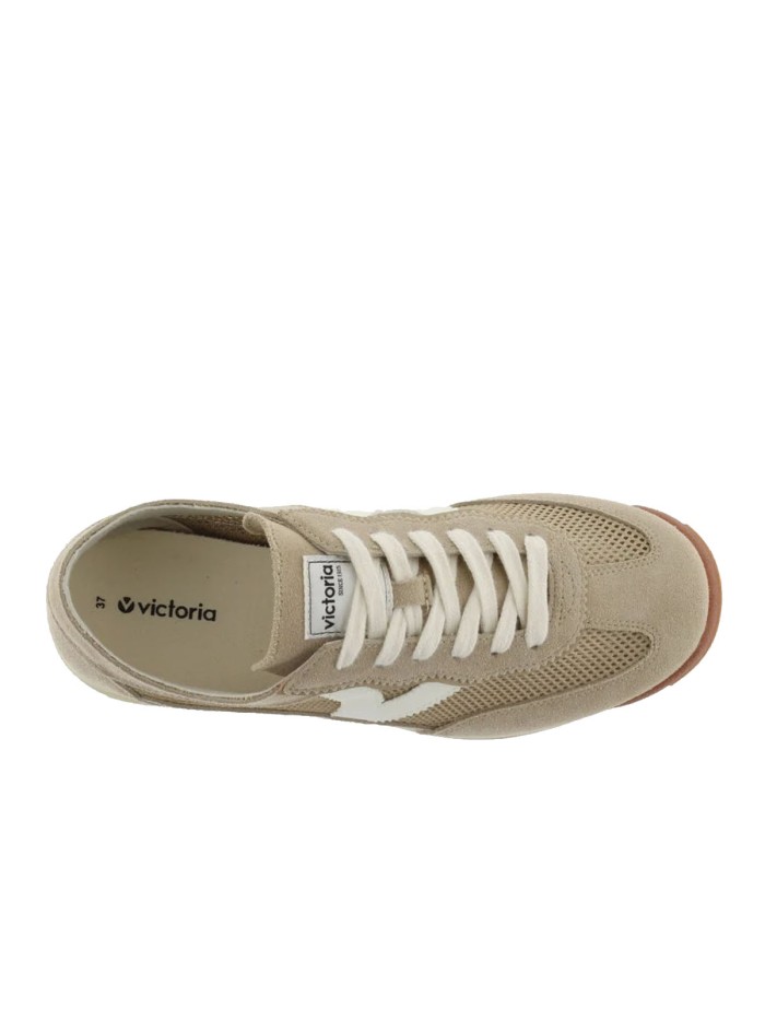 ZAPATILLAS DE MUJER VICTORIA SATURNO REJILLA & SERRAJE 1158105 BEIGE