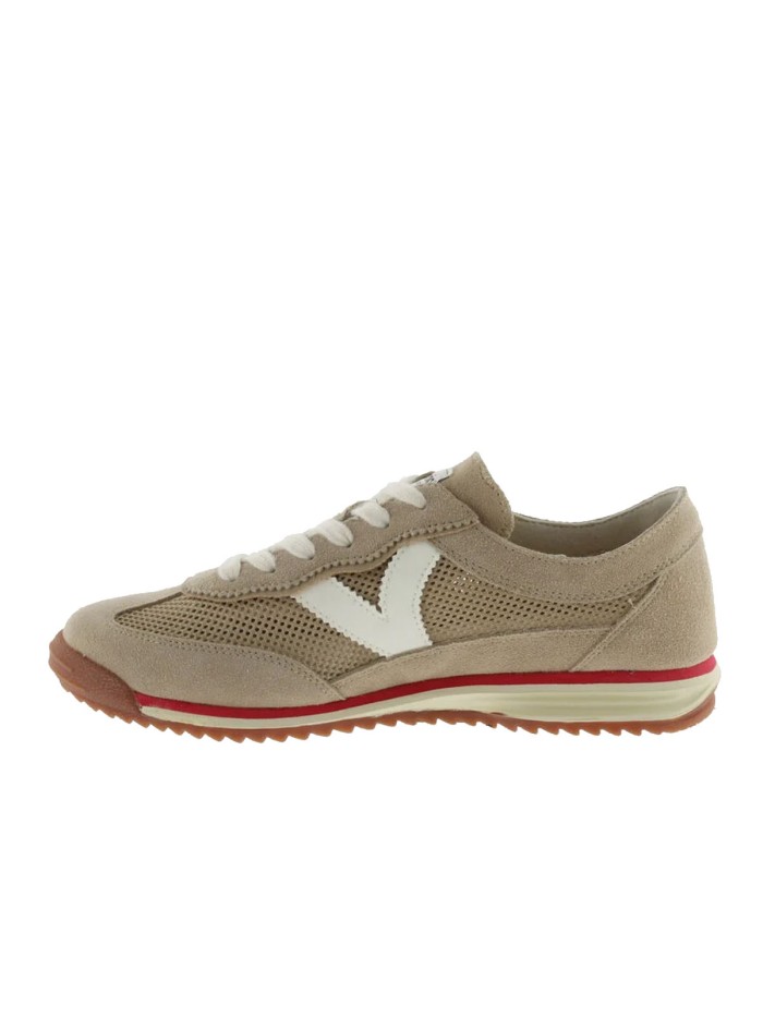 ZAPATILLAS DE MUJER VICTORIA SATURNO REJILLA & SERRAJE 1158105 BEIGE