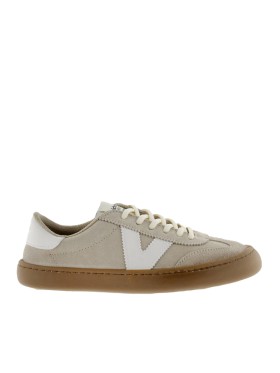 ZAPATILLA BAREFOOT EN PIEL DE SERRAJE UNISEX VICTORIA OLMO 1186103 ARENA