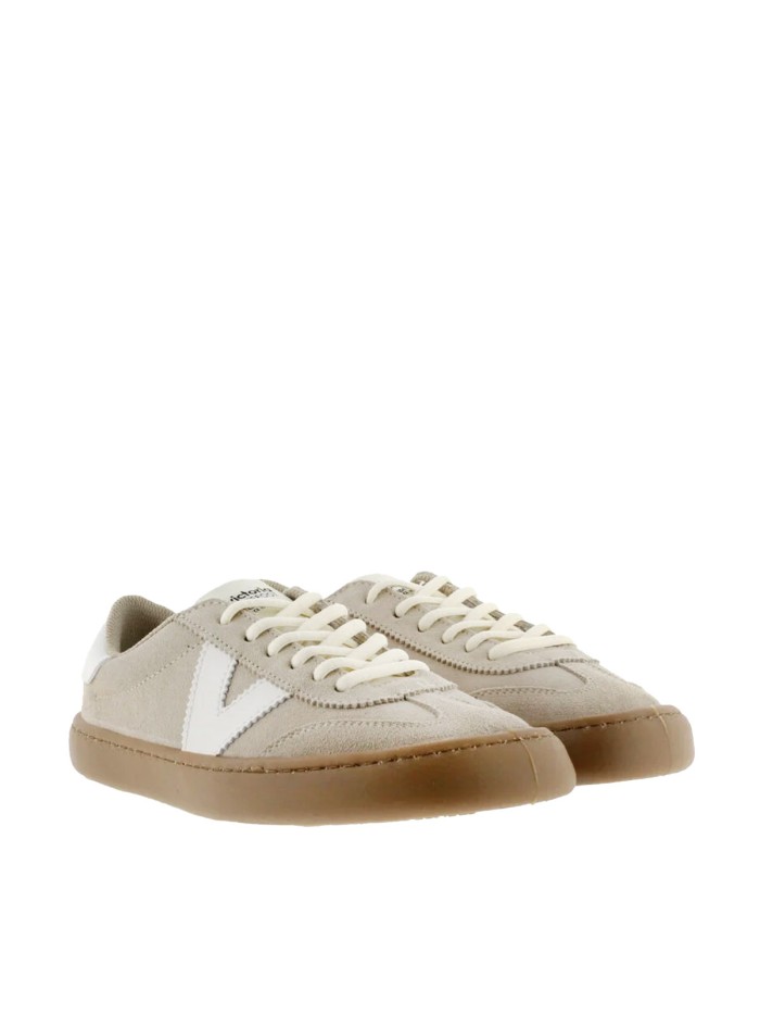 ZAPATILLA BAREFOOT EN PIEL DE SERRAJE UNISEX VICTORIA OLMO 1186103 ARENA