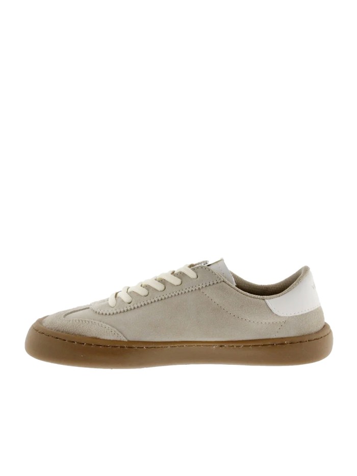 ZAPATILLA BAREFOOT EN PIEL DE SERRAJE UNISEX VICTORIA OLMO 1186103 ARENA