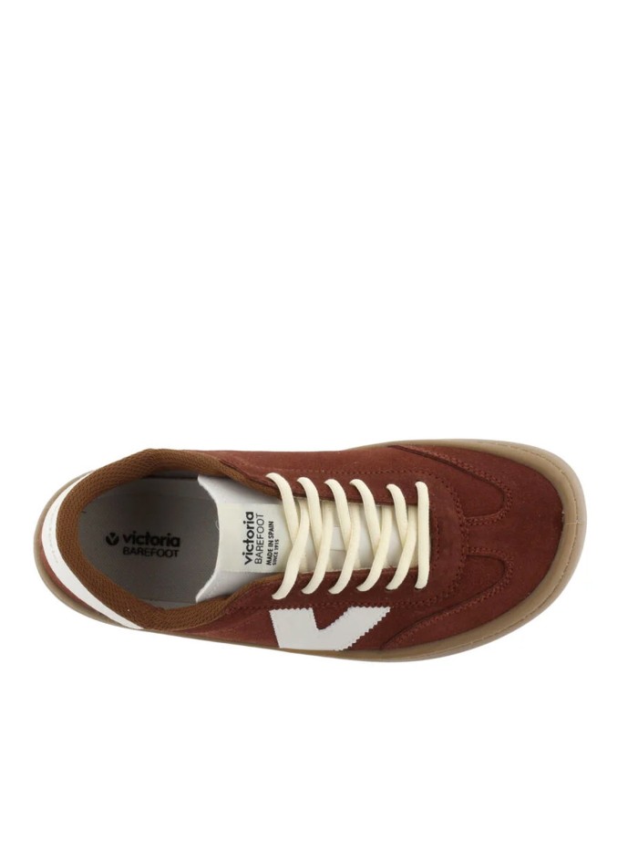 ZAPATILLA BAREFOOT UNISEX EN PIEL DE SERRAJE VICTORIA OLMO 1186103 TIERRA