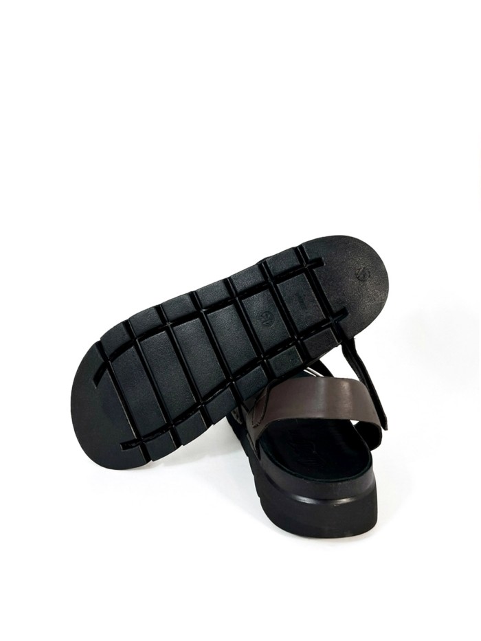 SANDALIA DE HOMBRE CON VELCROS Walk & Fly ICARUS 8385 51230 MARRÓN