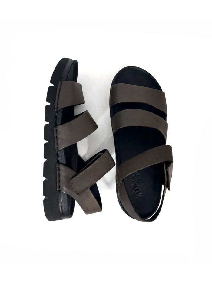SANDALIA DE HOMBRE CON VELCROS Walk & Fly ICARUS 8385 51230 MARRÓN