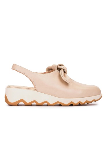 ZAPATO DESTALONADO DE CUÑA PARA MUJER WONDERS Simon 02 C-7602 SAUVAGE BEIG