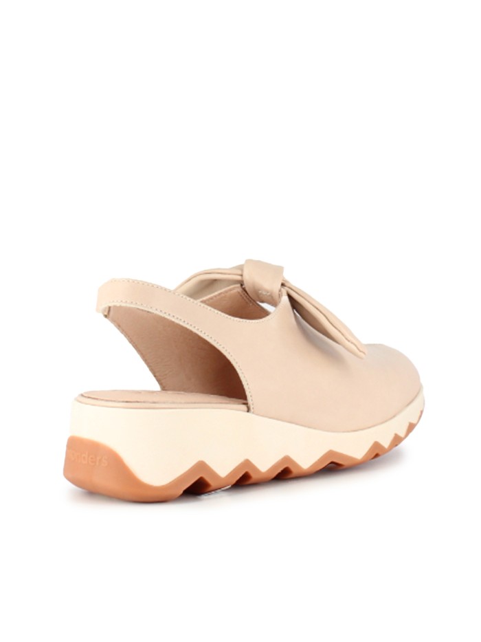 ZAPATO DESTALONADO DE CUÑA PARA MUJER WONDERS Simon 02 C-7602 SAUVAGE BEIG