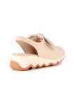 ZAPATO DESTALONADO DE CUÑA PARA MUJER WONDERS Simon 02 C-7602 SAUVAGE BEIG