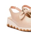 ZAPATO DESTALONADO DE CUÑA PARA MUJER WONDERS Simon 02 C-7602 SAUVAGE BEIG